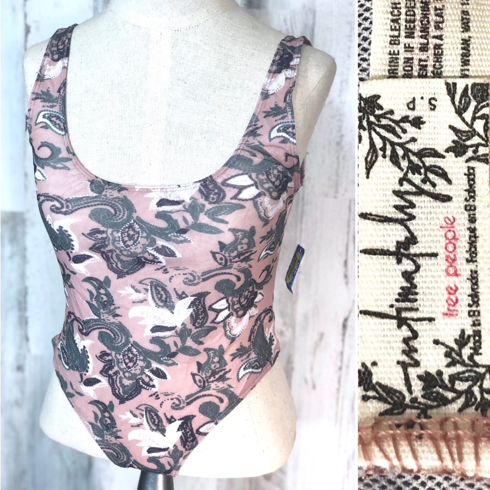 Intimately Free People Small Floral Body Suit